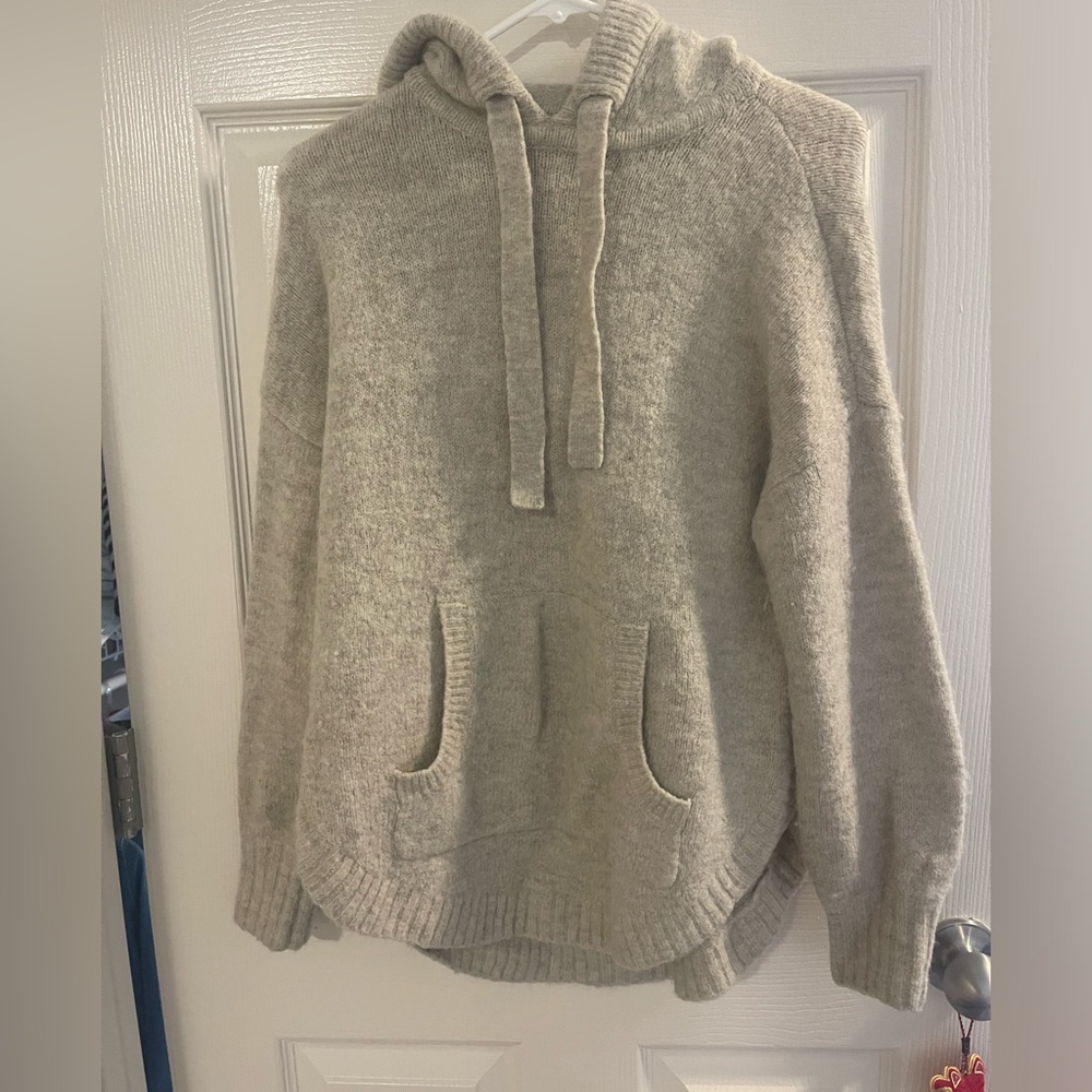 Madewell wool hoodie sweater, oversized